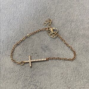Elegant Gold Cross Bracelet/Anklet